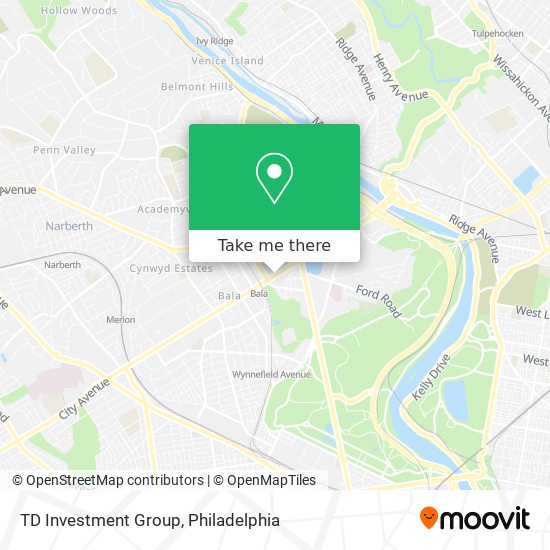 TD Investment Group map