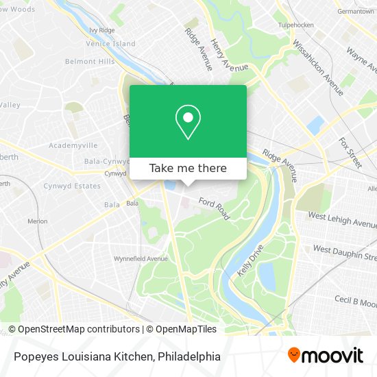 Popeyes Louisiana Kitchen map