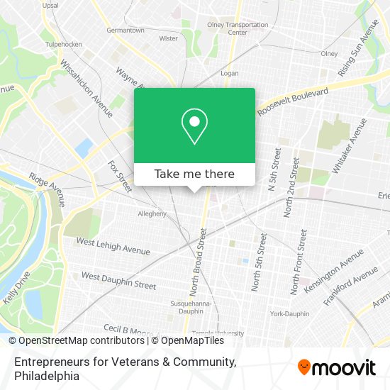 Mapa de Entrepreneurs for Veterans & Community