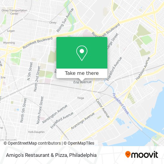 Amigo's Restaurant & Pizza map