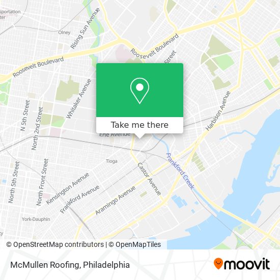 Mapa de McMullen Roofing