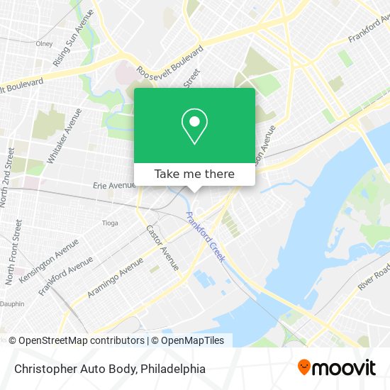 Christopher Auto Body map