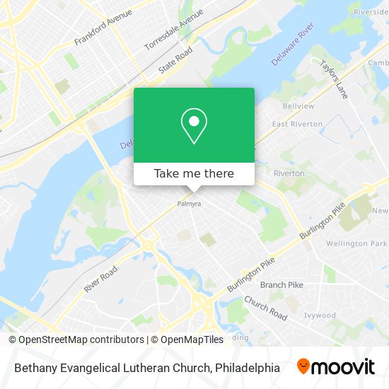 Mapa de Bethany Evangelical Lutheran Church