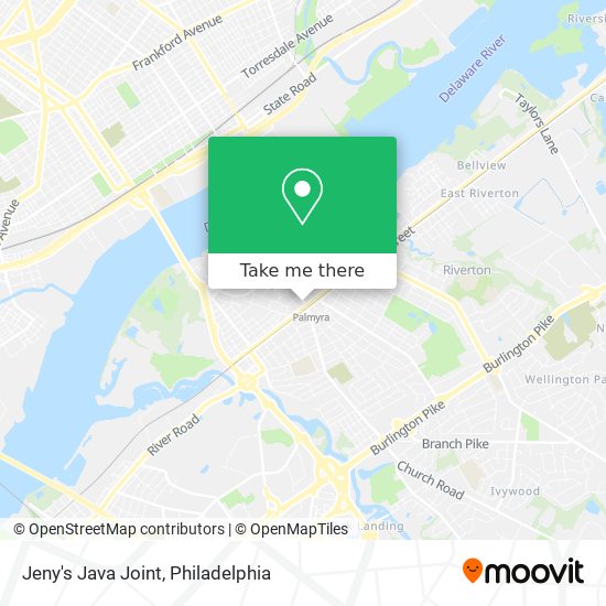 Jeny's Java Joint map