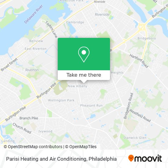 Mapa de Parisi Heating and Air Conditioning