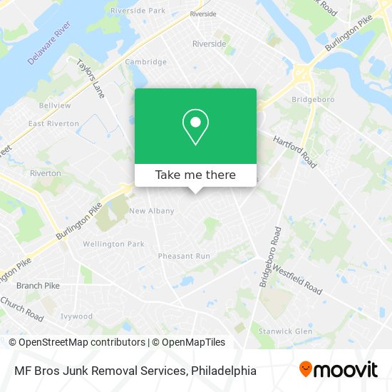 MF Bros Junk Removal Services map