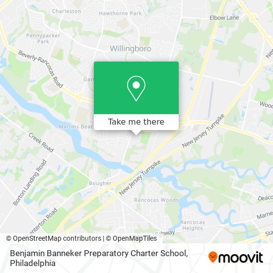 Mapa de Benjamin Banneker Preparatory Charter School