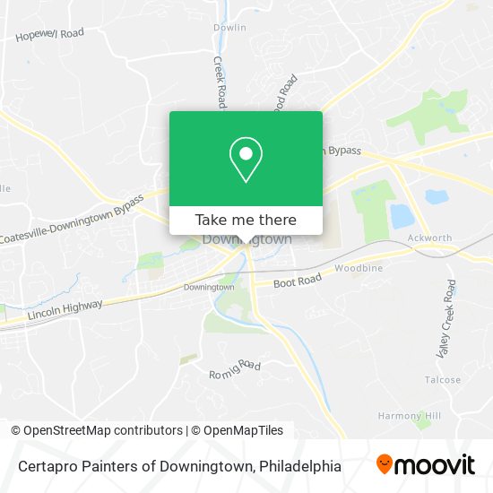 Certapro Painters of Downingtown map