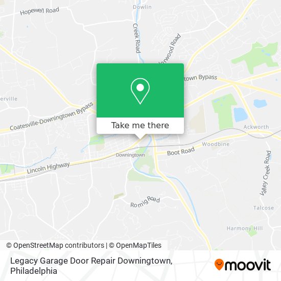 Legacy Garage Door Repair Downingtown map