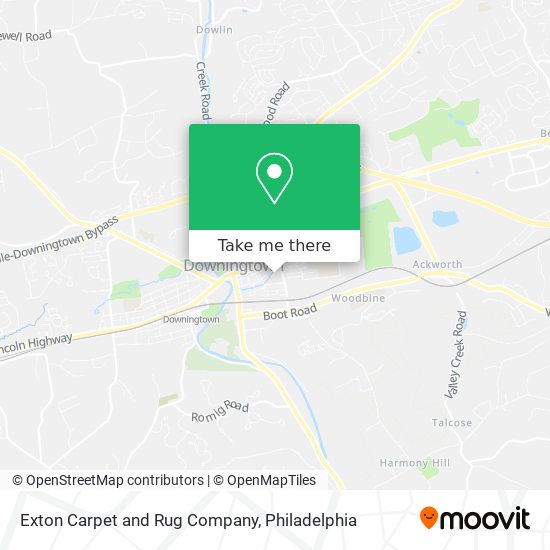 Mapa de Exton Carpet and Rug Company