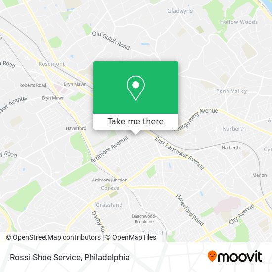 Rossi Shoe Service map