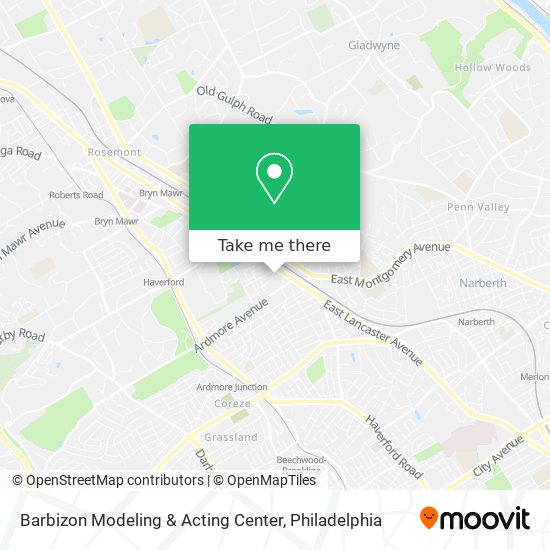 Mapa de Barbizon Modeling & Acting Center