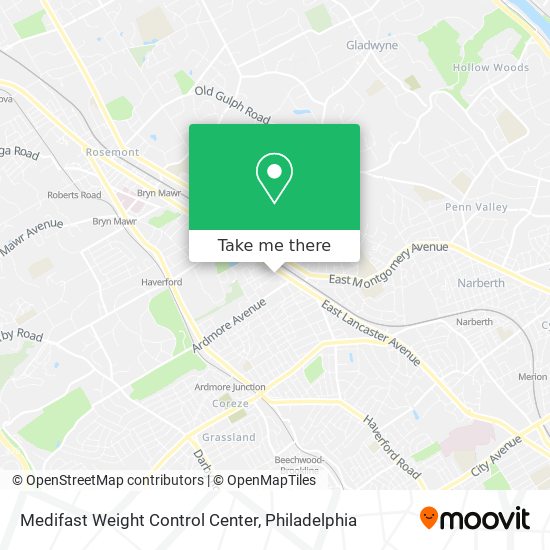 Mapa de Medifast Weight Control Center