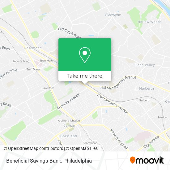 Beneficial Savings Bank map