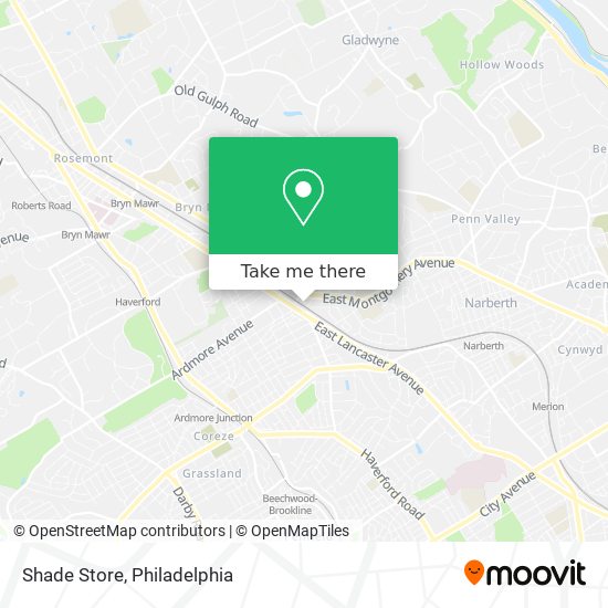 Shade Store map