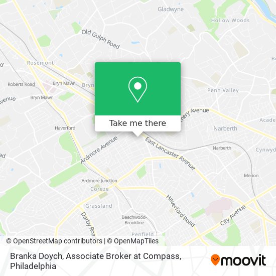 Mapa de Branka Doych, Associate Broker at Compass