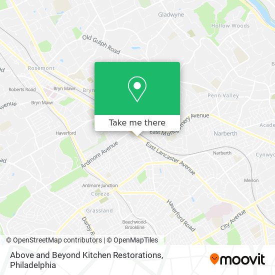 Above and Beyond Kitchen Restorations map