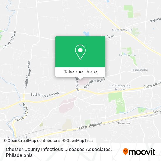 Mapa de Chester County Infectious Diseases Associates