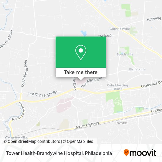 Mapa de Tower Health-Brandywine Hospital