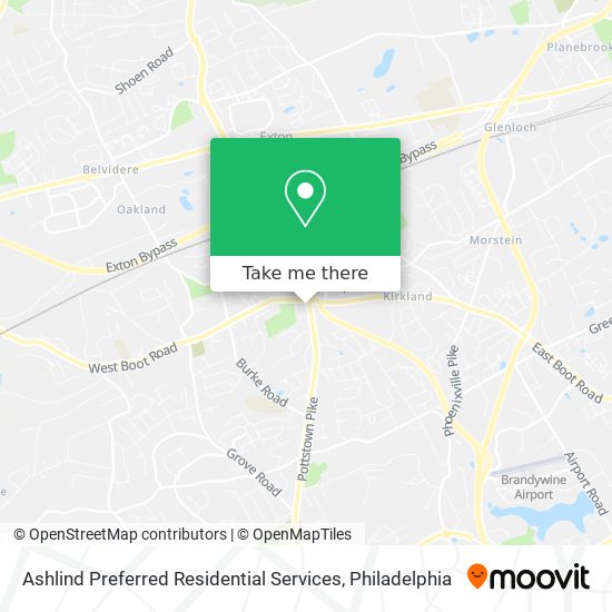 Ashlind Preferred Residential Services map