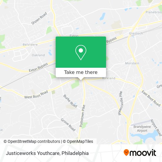 Justiceworks Youthcare map