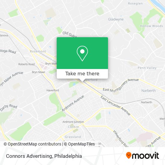 Connors Advertising map