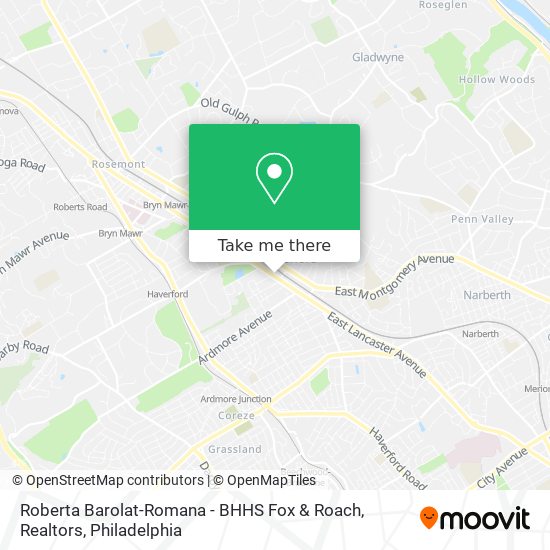 Mapa de Roberta Barolat-Romana - BHHS Fox & Roach, Realtors