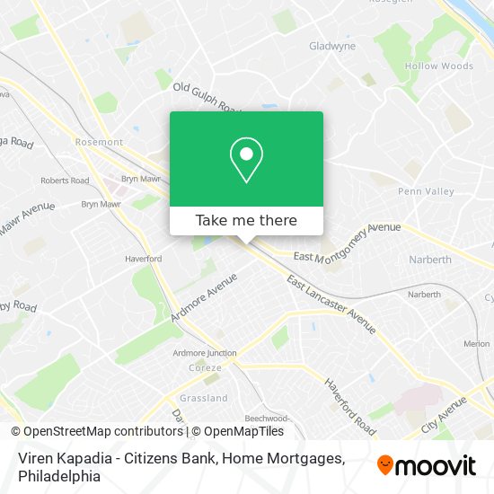 Mapa de Viren Kapadia - Citizens Bank, Home Mortgages