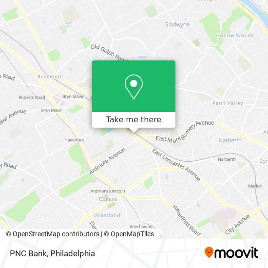 PNC Bank map