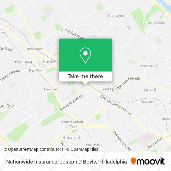 Mapa de Nationwide Insurance: Joseph D Boyle