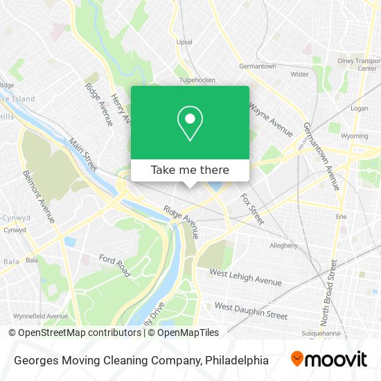 Georges Moving Cleaning Company map