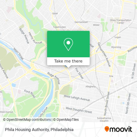 Mapa de Phila Housing Authority