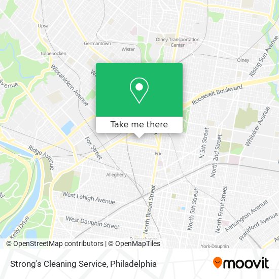 Strong's Cleaning Service map