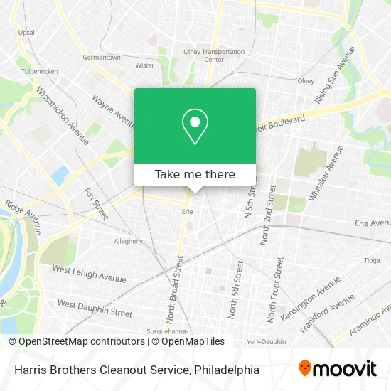 Harris Brothers Cleanout Service map