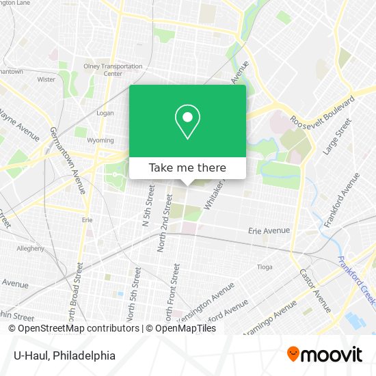 U-Haul map