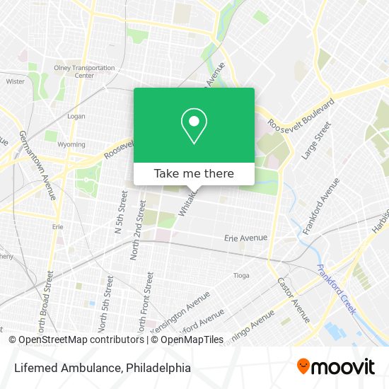 Lifemed Ambulance map