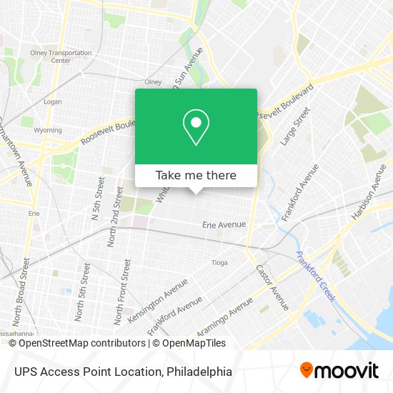 Mapa de UPS Access Point Location