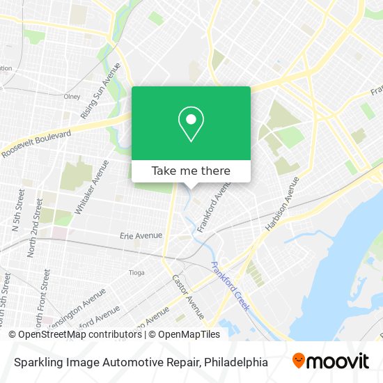Sparkling Image Automotive Repair map