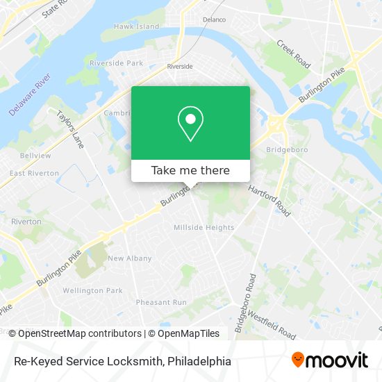 Re-Keyed Service Locksmith map