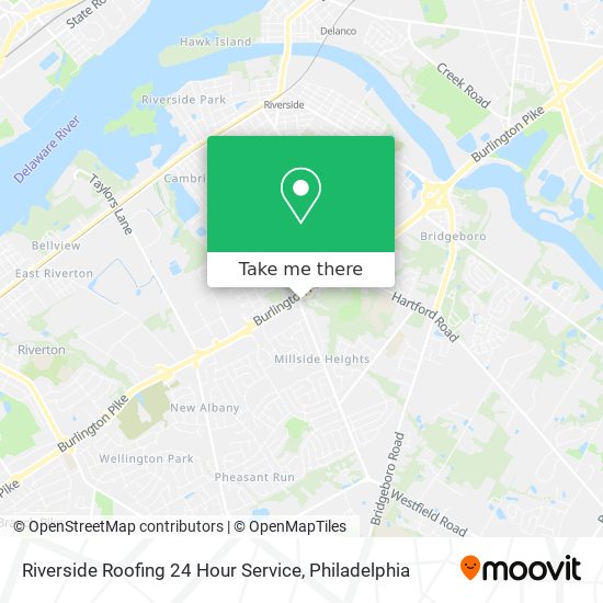 Mapa de Riverside Roofing 24 Hour Service