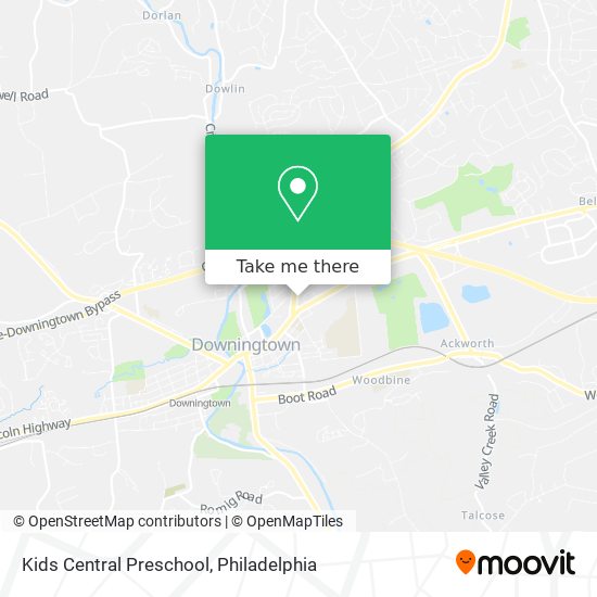 Kids Central Preschool map