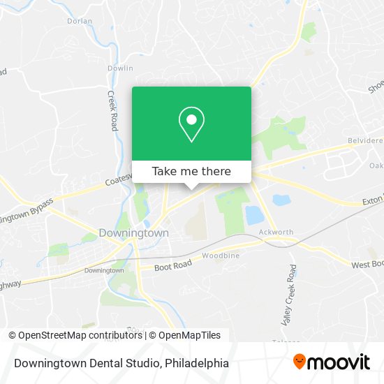 Mapa de Downingtown Dental Studio