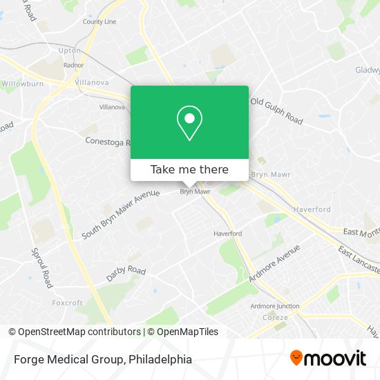 Mapa de Forge Medical Group