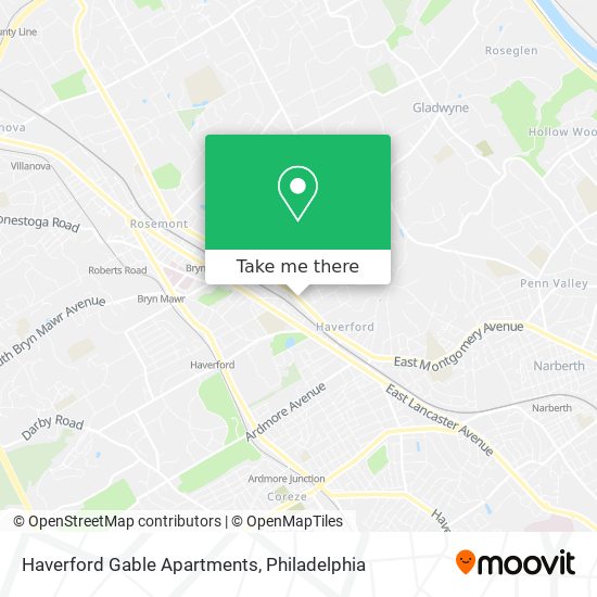 Mapa de Haverford Gable Apartments