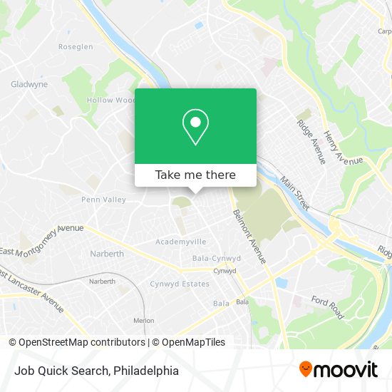 Job Quick Search map