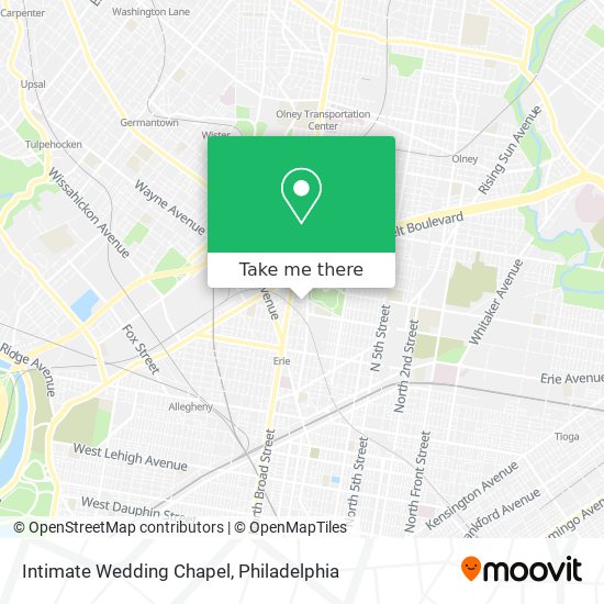 Intimate Wedding Chapel map