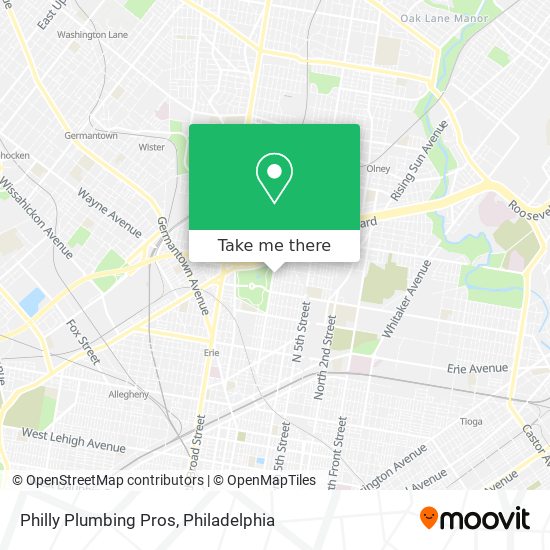 Philly Plumbing Pros map