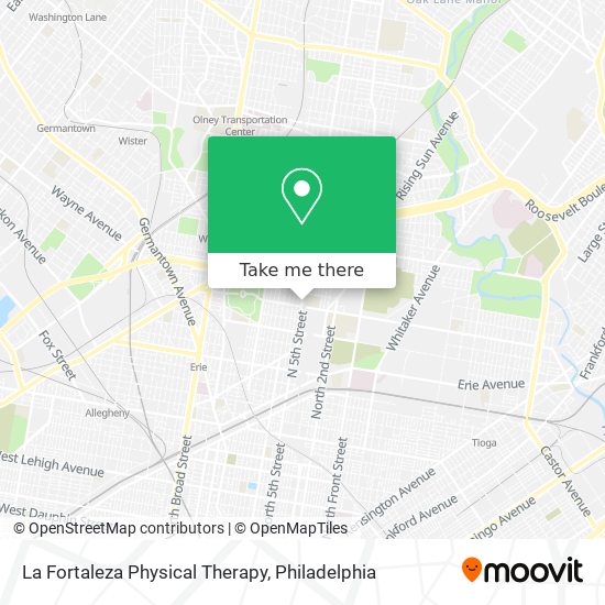 Mapa de La Fortaleza Physical Therapy