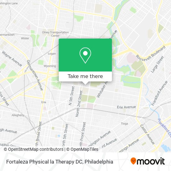 Mapa de Fortaleza Physical la Therapy DC