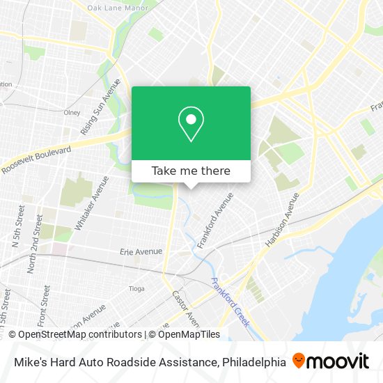 Mike's Hard Auto Roadside Assistance map